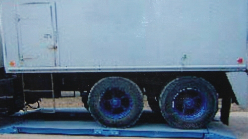 Portable Axle Weighing system installation